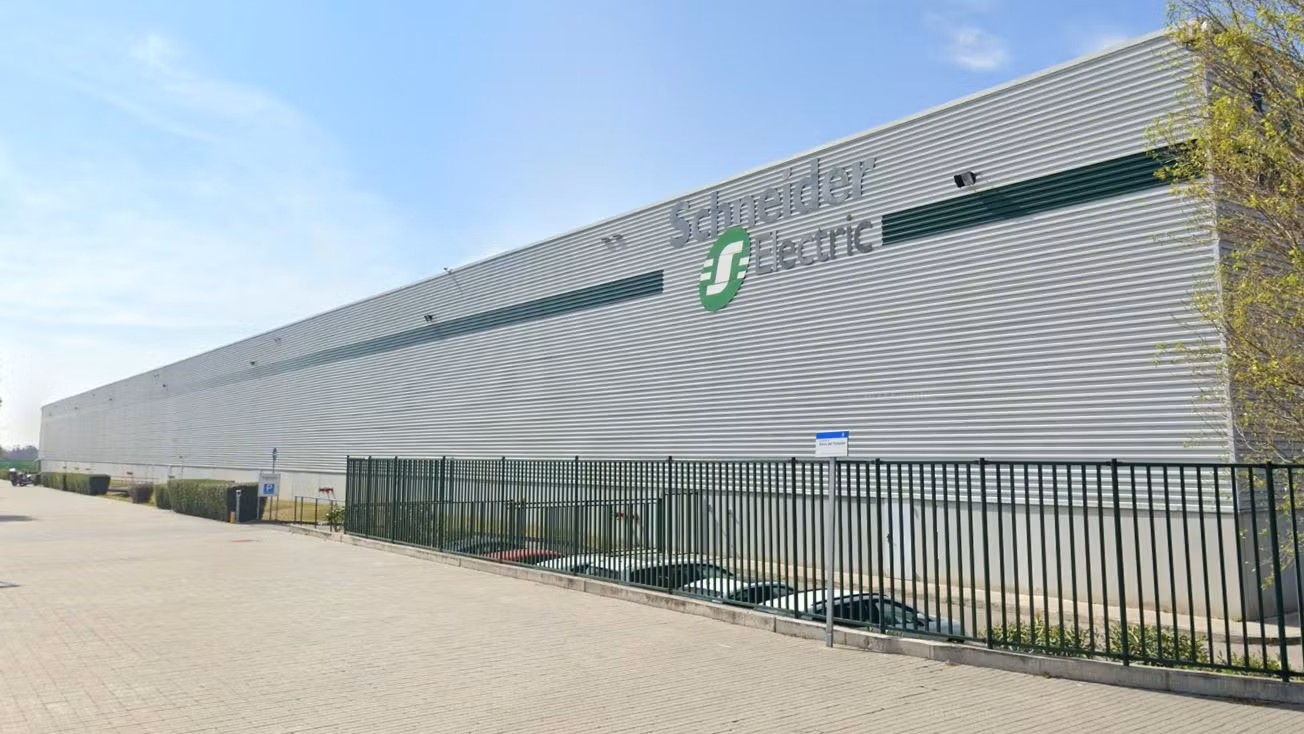 Exterior of Schneider Electric's factory in Molins de Rei, Barcelona